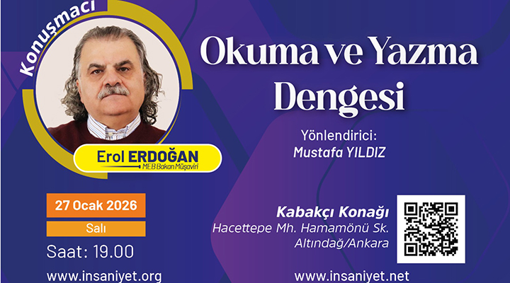Ocak ayı konuğumuz “Okuma ve Yazma Dengesi” konulu sunumuyla Erol Erdoğan